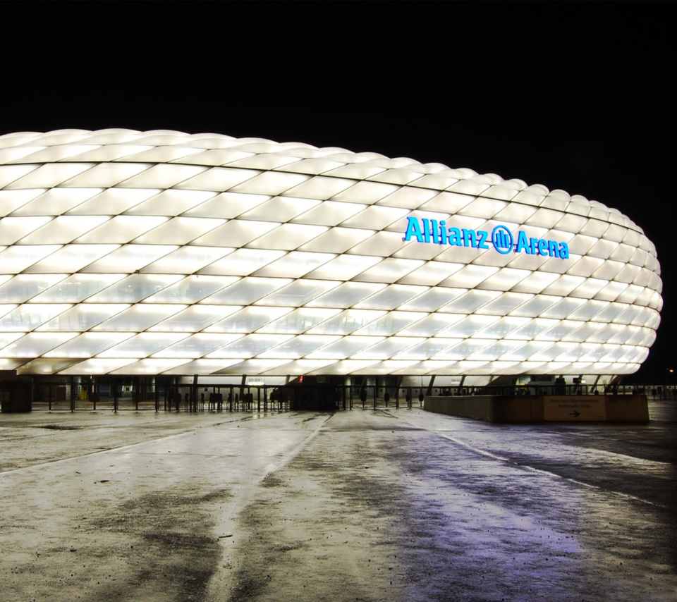 Allianz Arena is stadium in Munich wallpaper 960x854