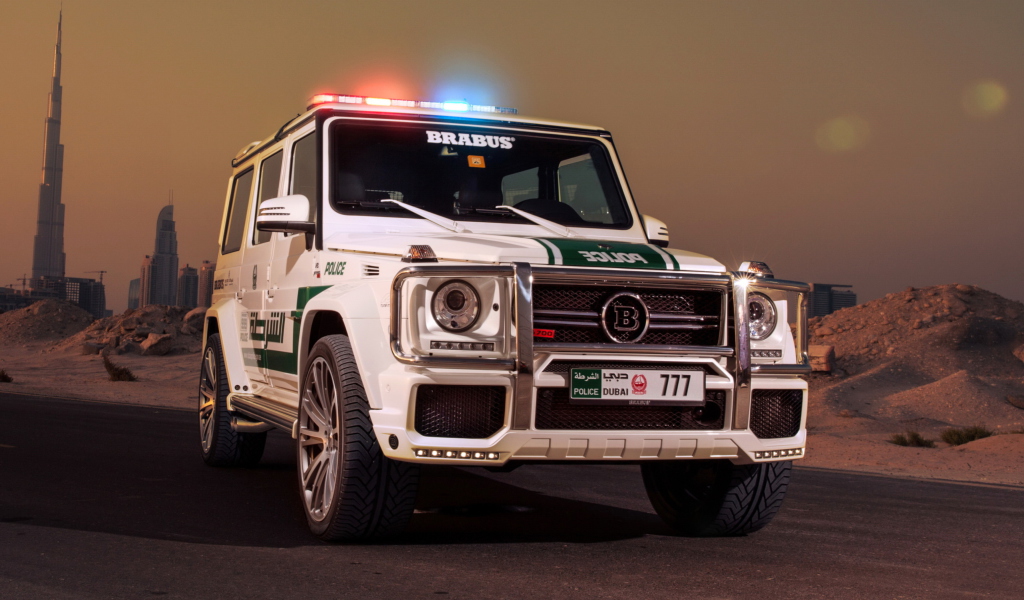 Screenshot №1 pro téma Mercedes Benz G Brabus Police 1024x600