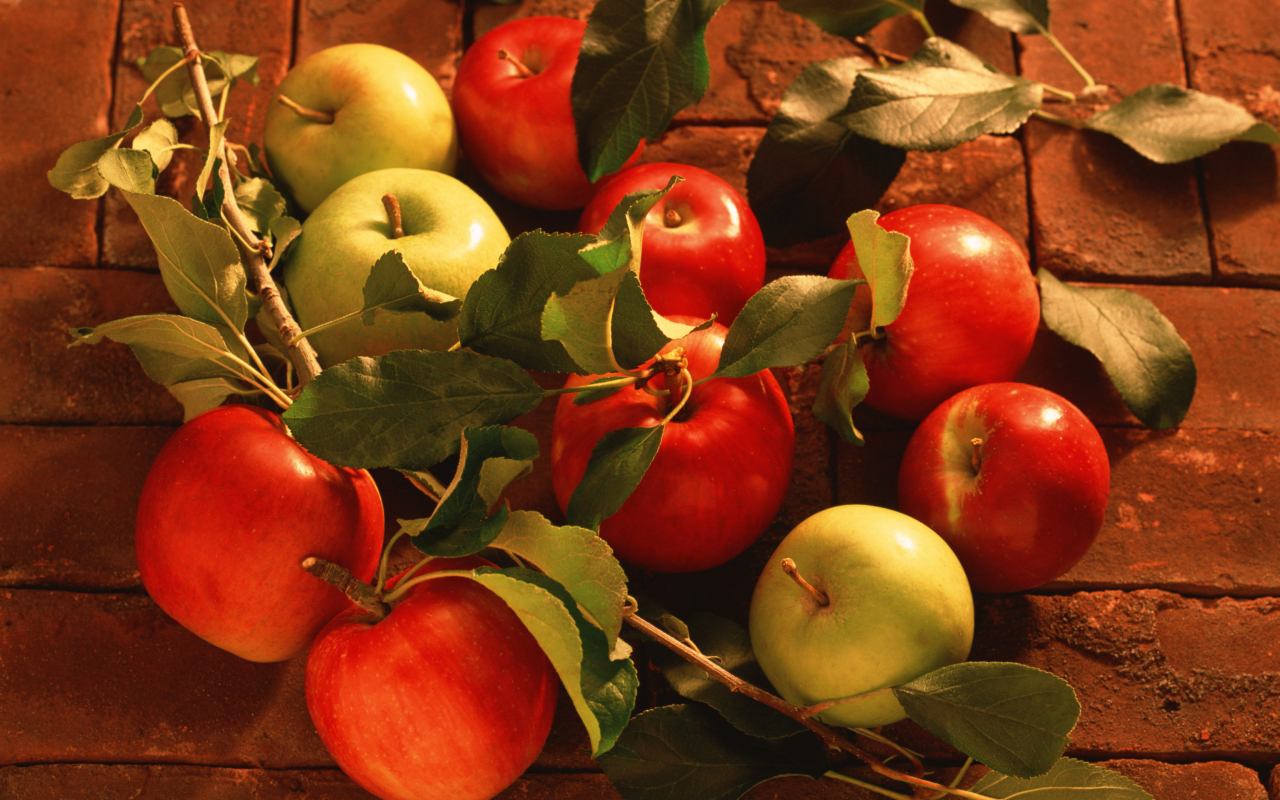 Screenshot №1 pro téma Fresh Autumn Apples 1280x800