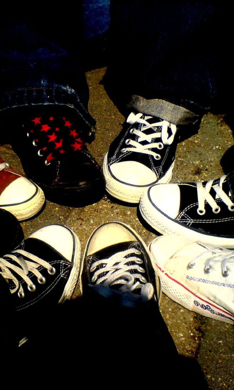 Emo Allstar Shoes wallpaper 768x1280