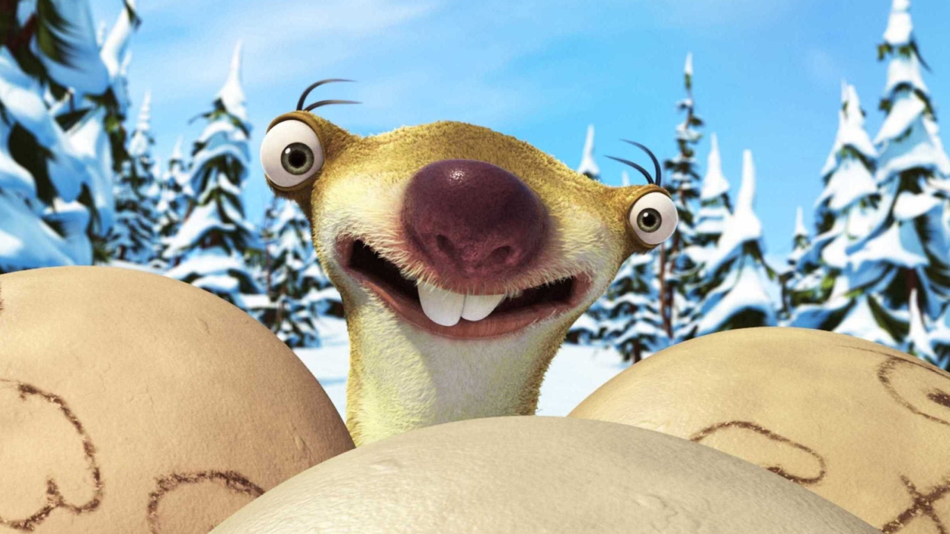 Sid From Ice Age wallpaper 1366x768