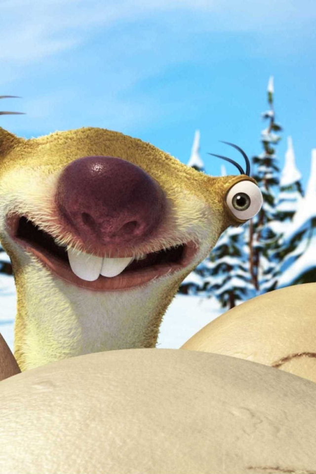 Das Sid From Ice Age Wallpaper 640x960