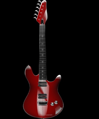 Red Guitar - Obrázkek zdarma pro Nokia Asha 310