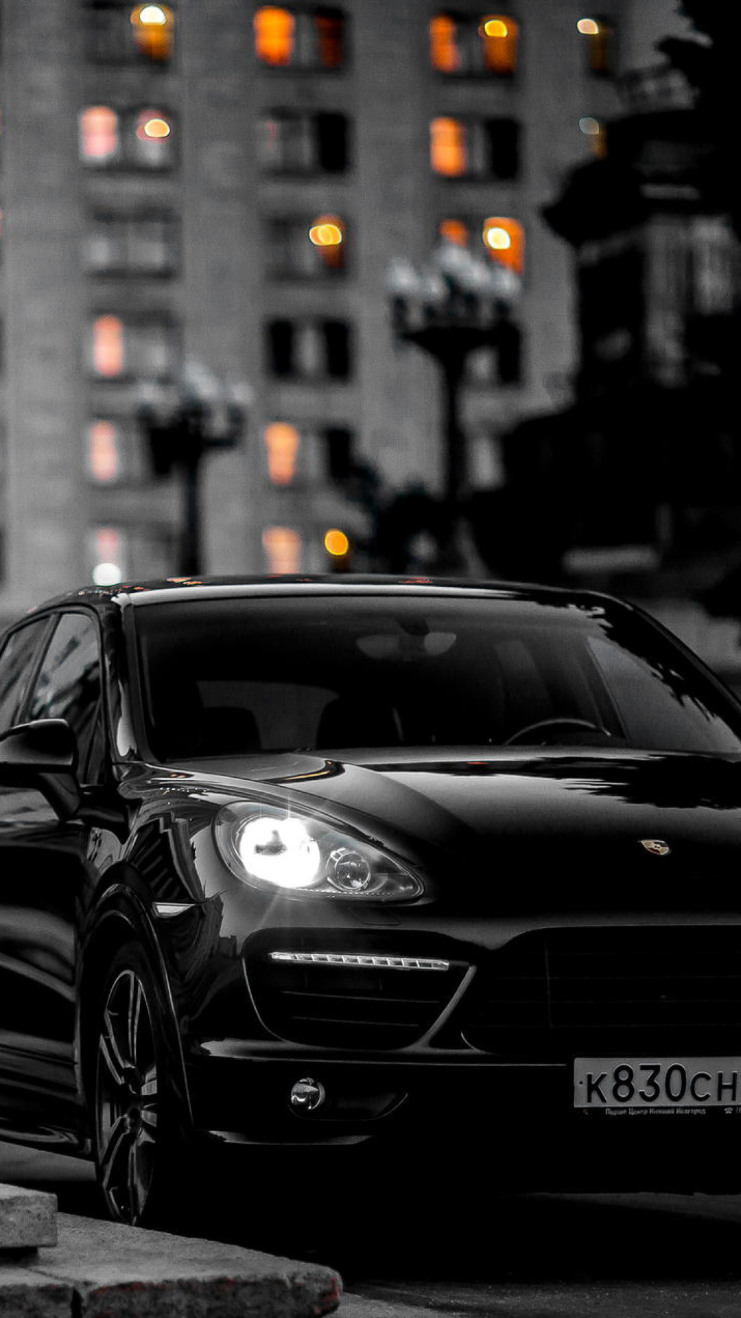 Screenshot №1 pro téma Black Porsche Cayenne GTS 1080x1920