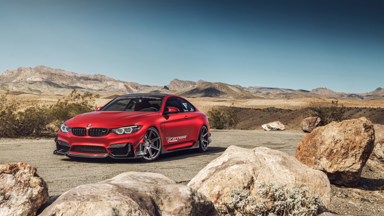 Screenshot №1 pro téma BMW M4 Red 1280x720