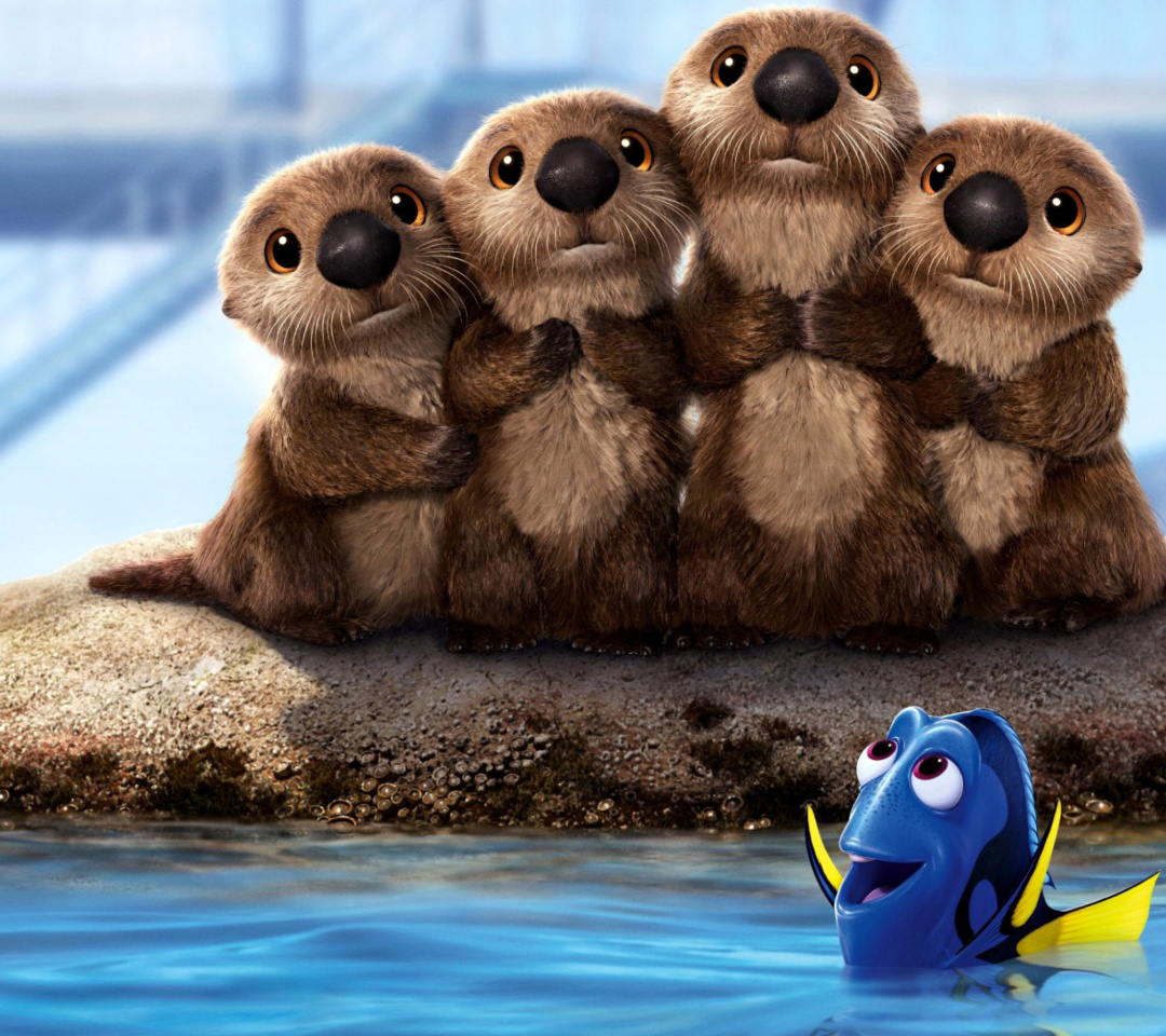 Finding Dory 3D Film with Beavers wallpaper 1080x960