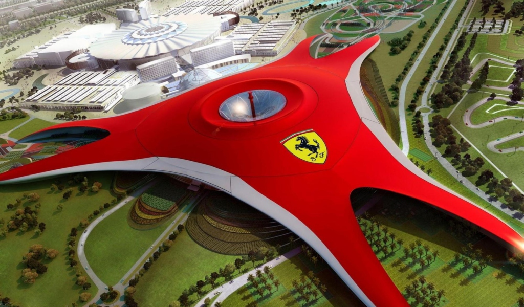 Das Ferrari World Abu Dhabi - Dubai Wallpaper 1024x600