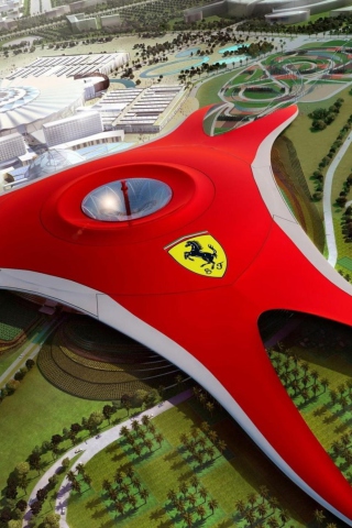 Обои Ferrari World Abu Dhabi - Dubai 320x480