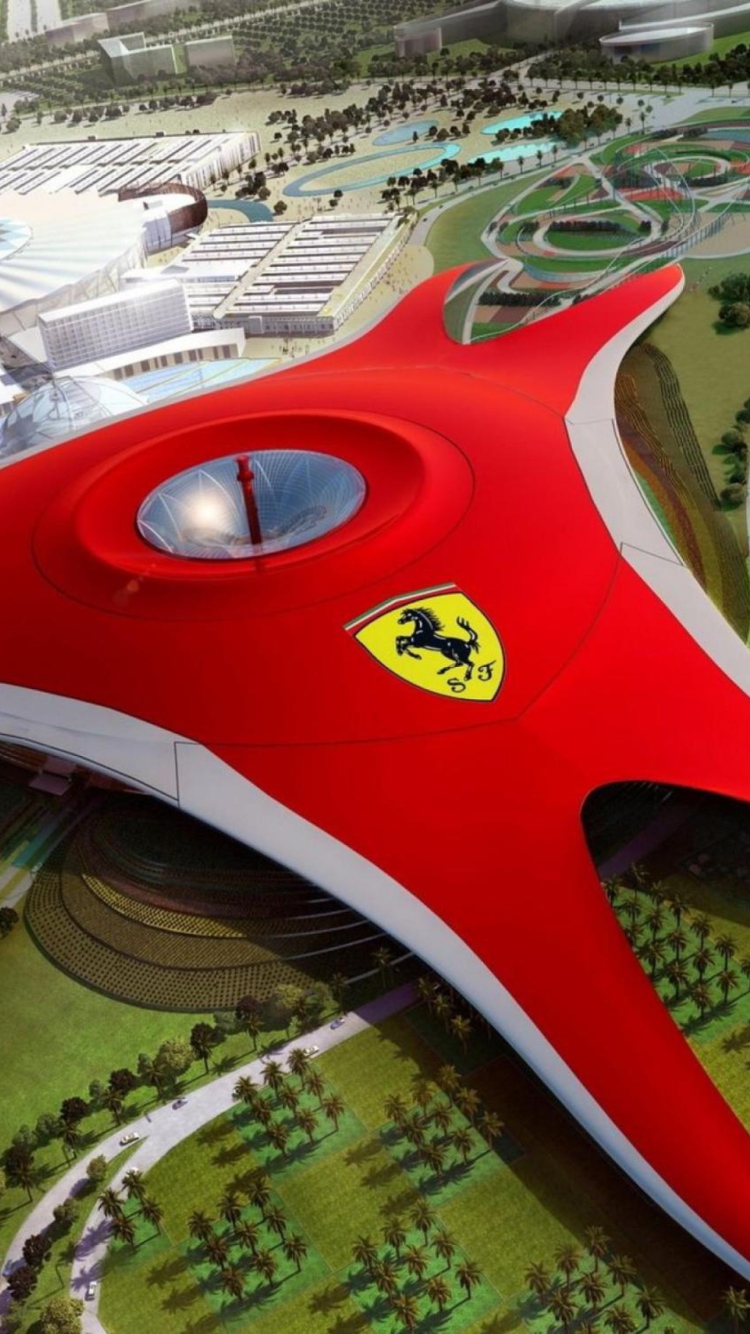Sfondi Ferrari World Abu Dhabi - Dubai 750x1334