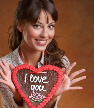 I Love You Cake - Obrázkek zdarma pro iPhone 6 Plus