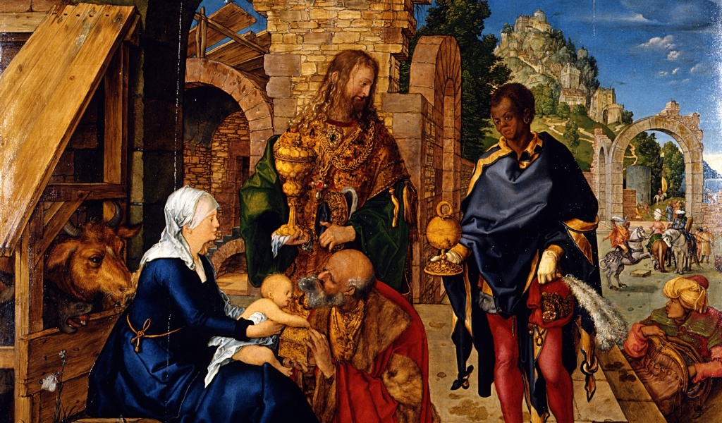 Sfondi Albrecht Durer Adoration of the Magi 1024x600