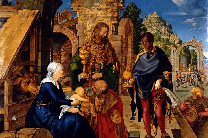 Fondo de pantalla Albrecht Durer Adoration of the Magi