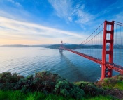 Das San Francisco, Golden gate bridge Wallpaper 176x144
