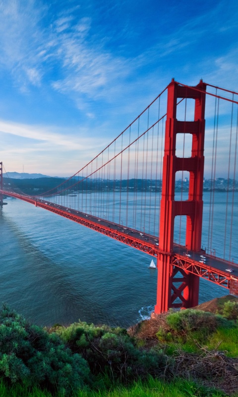 Fondo de pantalla San Francisco, Golden gate bridge 480x800