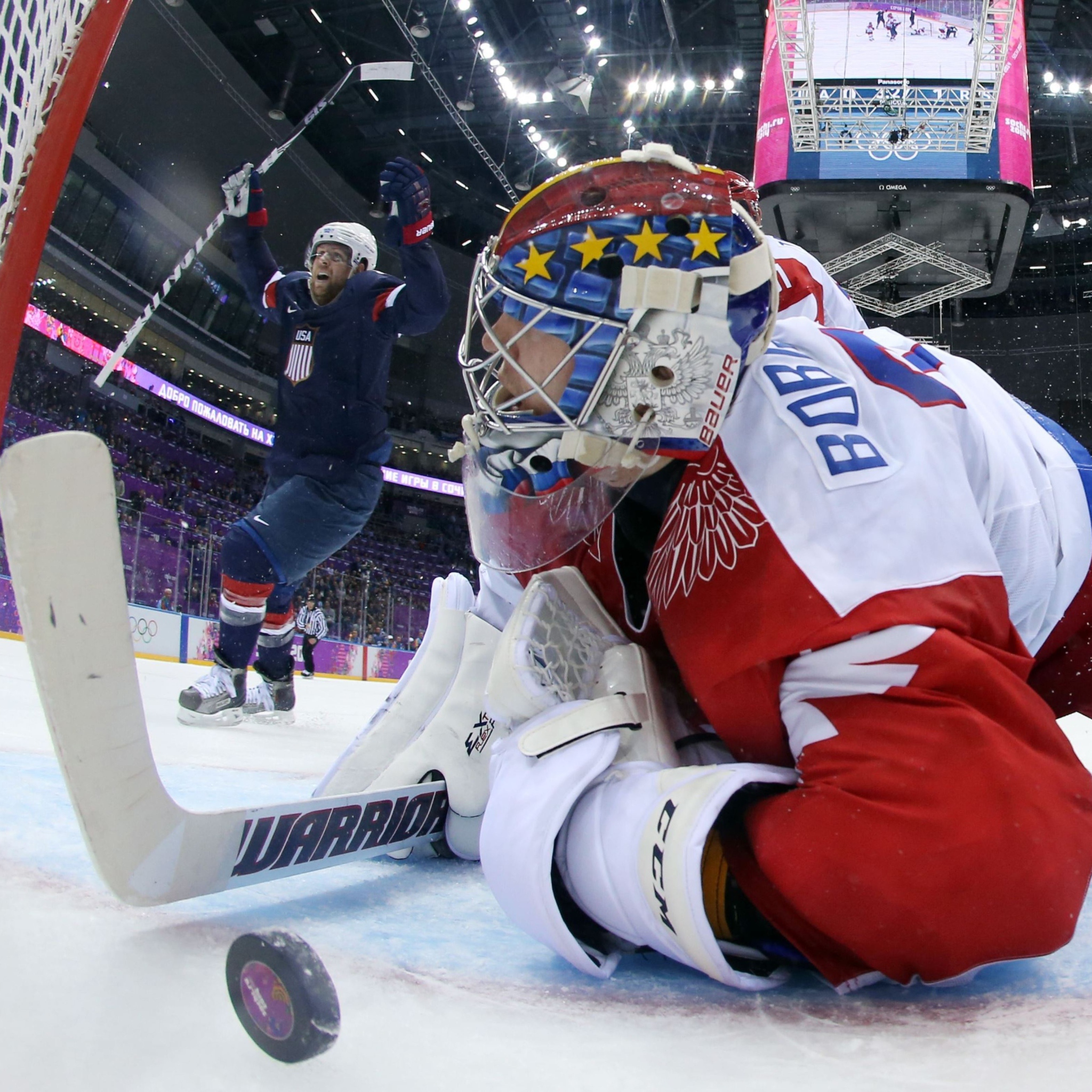 Screenshot №1 pro téma Usa Russia Hockey Olympics 2048x2048