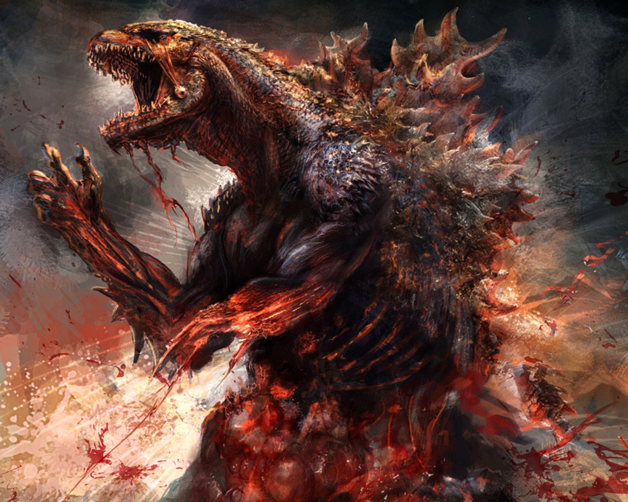 Fondo de pantalla Godzilla 2014 Concept 1280x1024