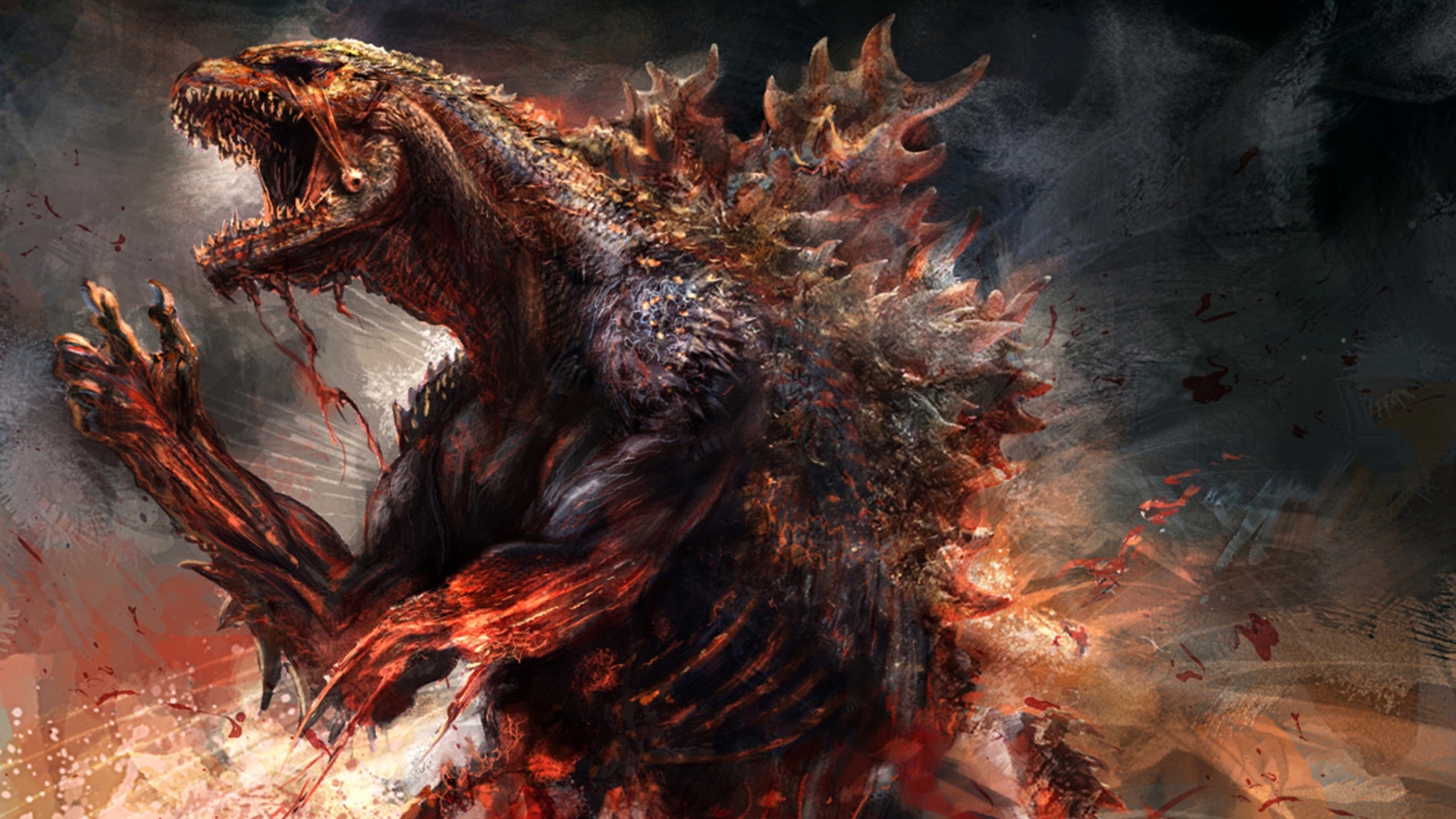 Das Godzilla 2014 Concept Wallpaper 1600x900