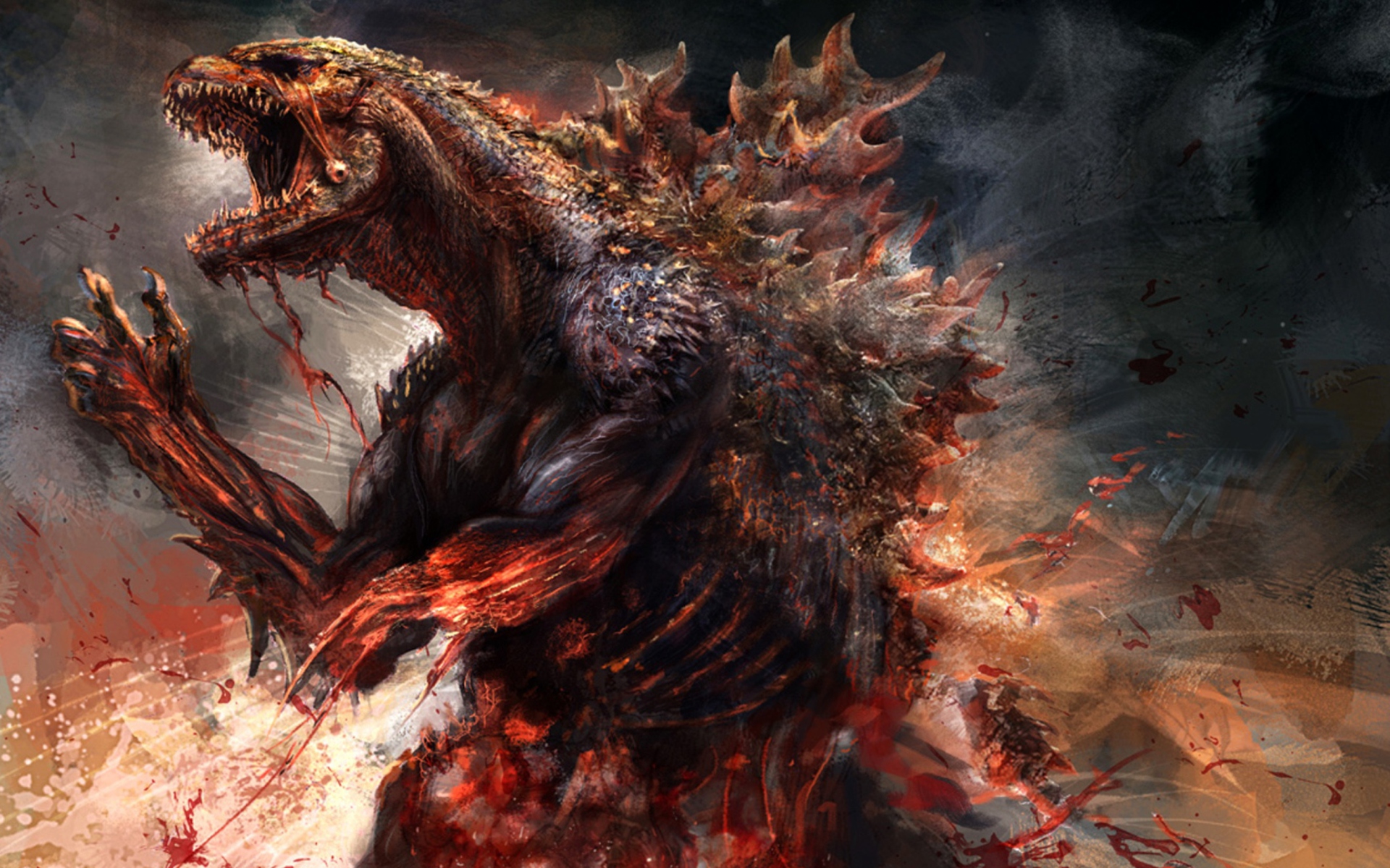 Das Godzilla 2014 Concept Wallpaper 1920x1200