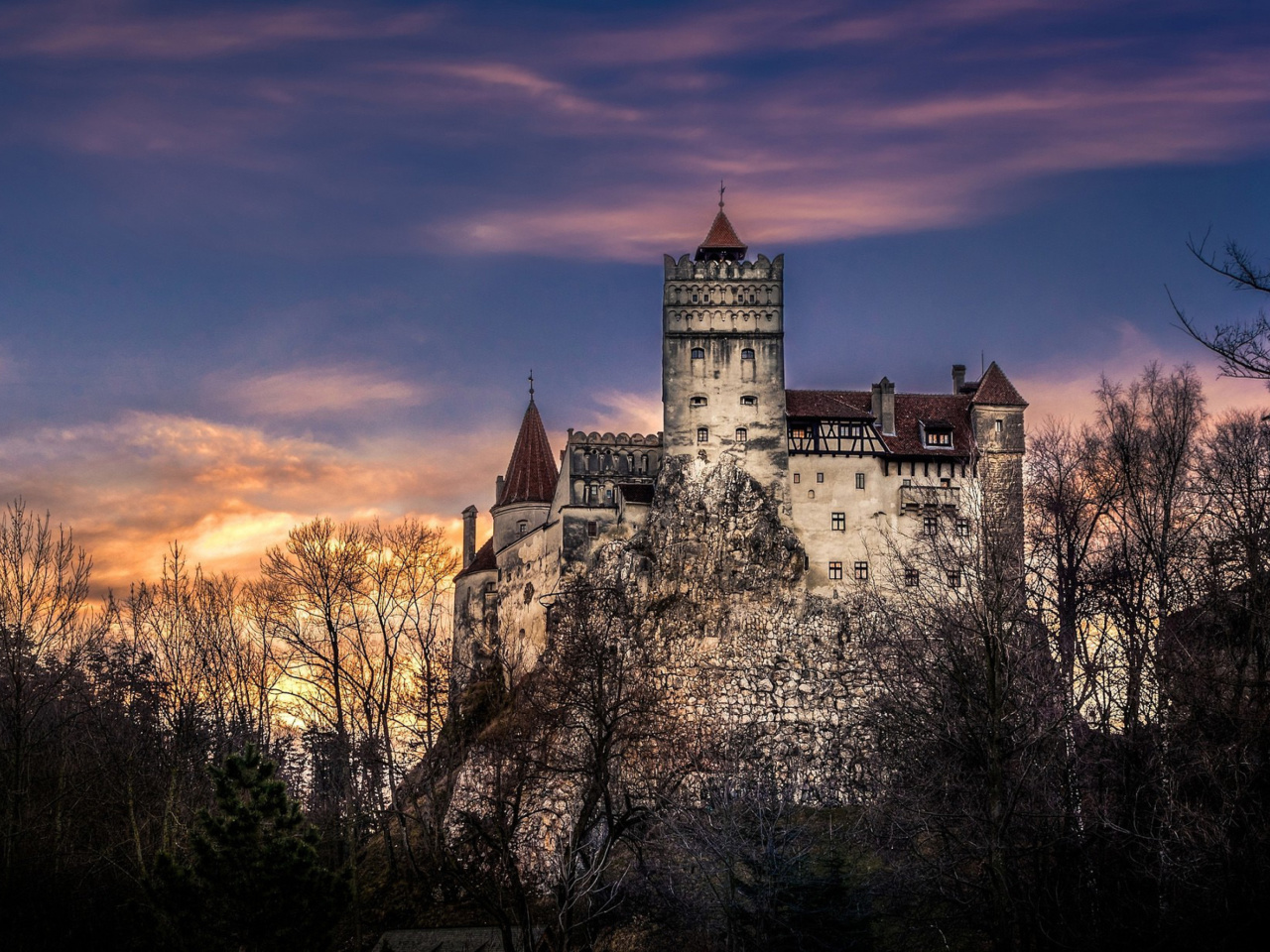Fondo de pantalla Bran Castle in Romania 1280x960