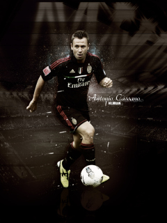 Das Antonio Cassano Wallpaper 240x320