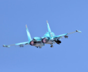 Military Sukhoi Su 34 wallpaper 176x144