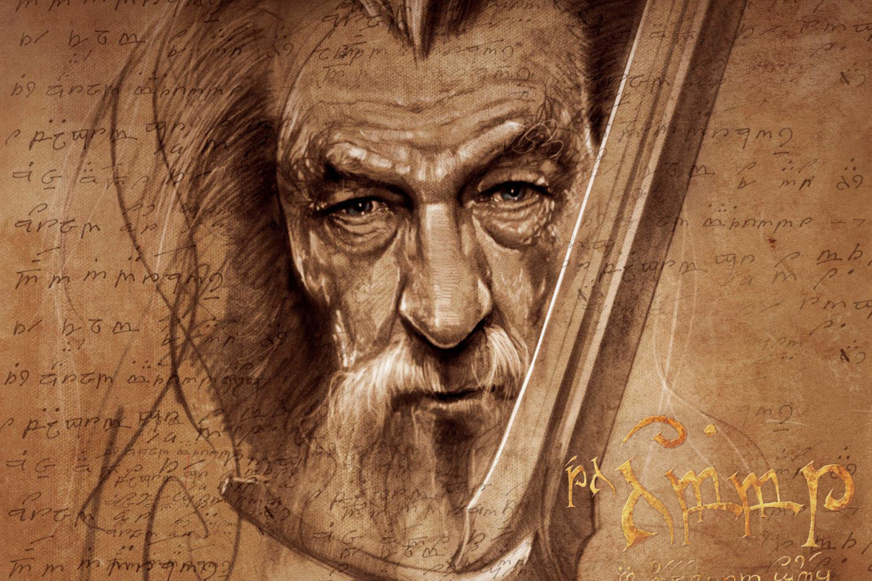 The Hobbit Gandalf Artwork screenshot #1 2880x1920