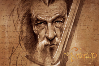 The Hobbit Gandalf Artwork - Obrázkek zdarma pro Motorola DROID