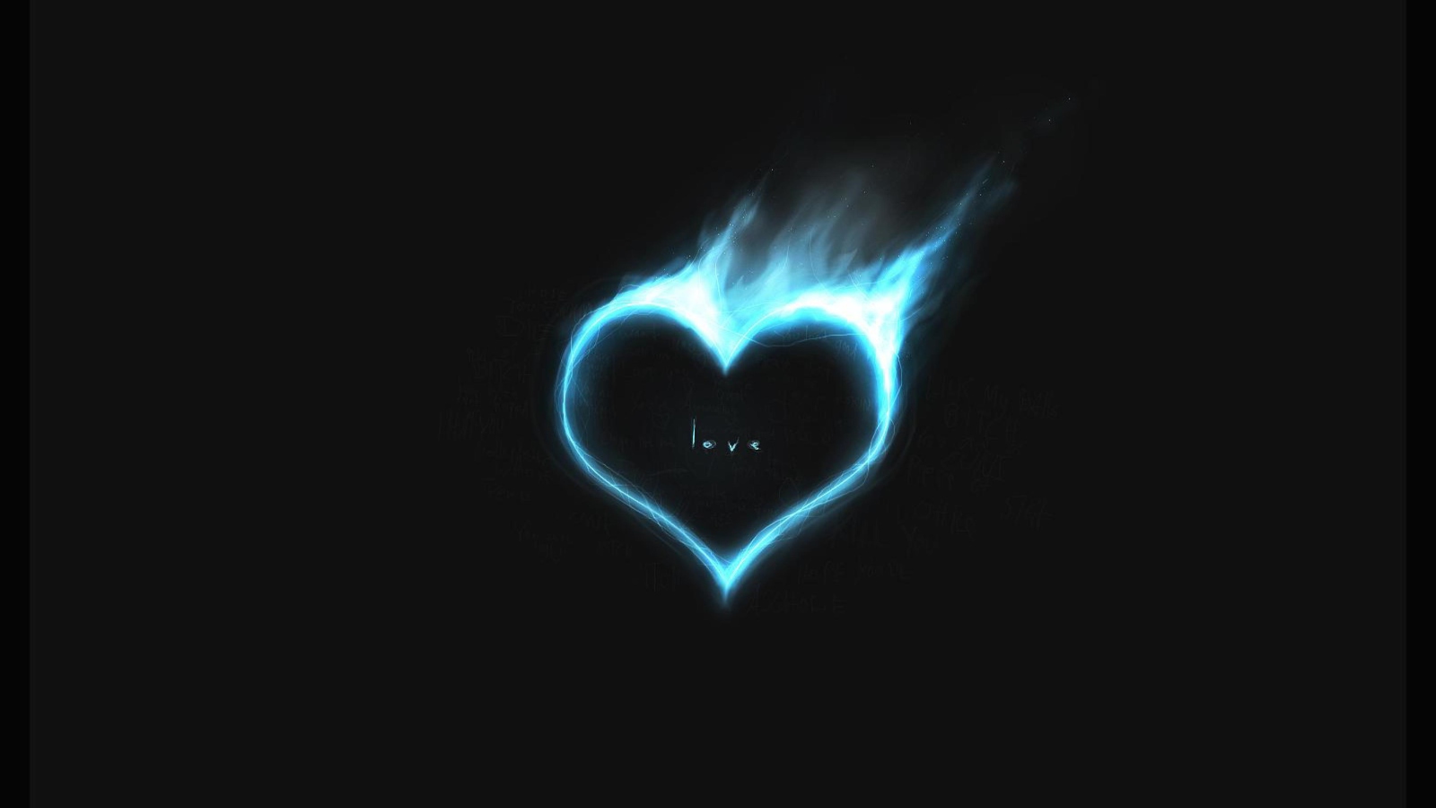 Screenshot №1 pro téma Love Is On Fire 1600x900