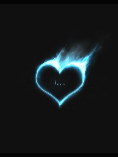 Sfondi Love Is On Fire 240x320
