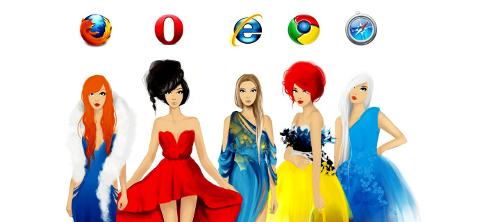 Sfondi Browsers Girls 720x320