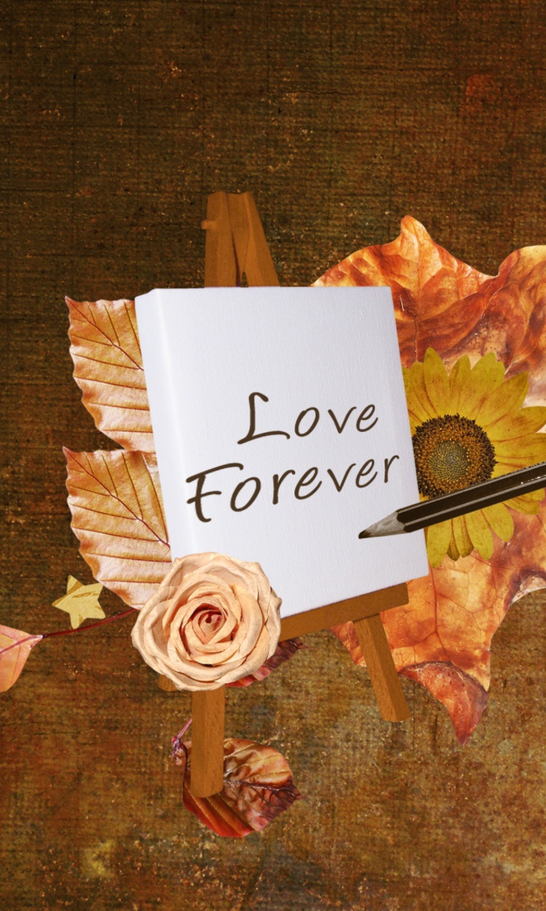 Das Love Forever Wallpaper 768x1280
