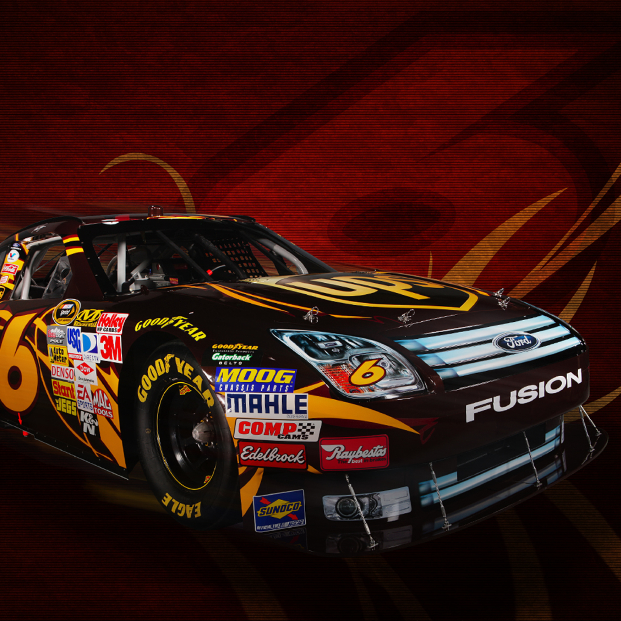 Screenshot №1 pro téma Ford Fusion NASCAR 2048x2048