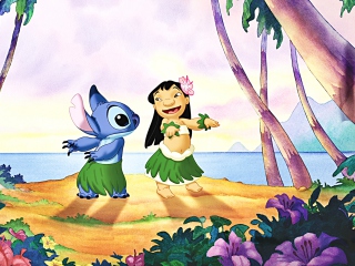 Das Walt Disney Lilo Stitch Wallpaper 320x240