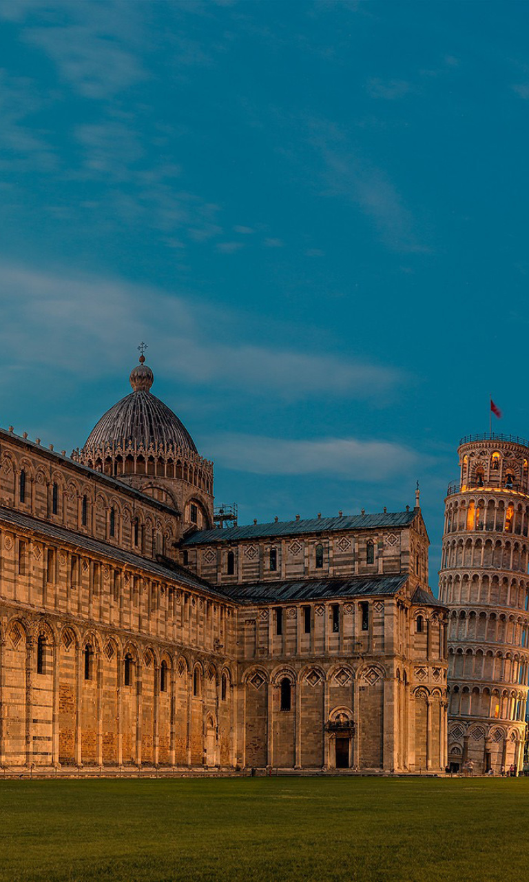 Fondo de pantalla Pisa Cathedral and Leaning Tower 768x1280