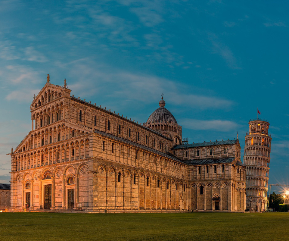 Pisa Cathedral and Leaning Tower wallpaper 960x800