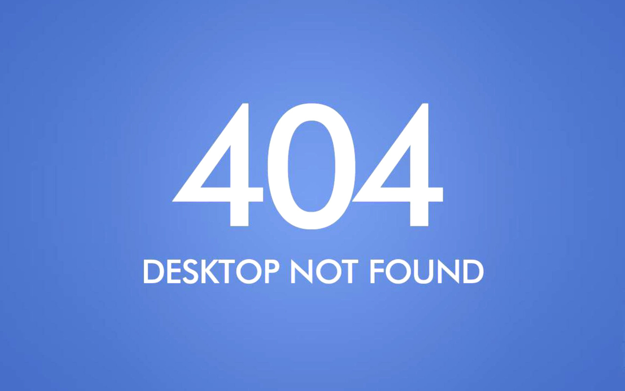 404 Desktop Not Found wallpaper 1280x800