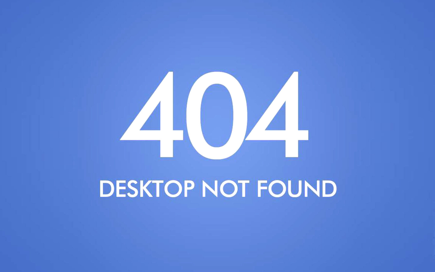 Обои 404 Desktop Not Found 1440x900