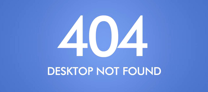 Screenshot №1 pro téma 404 Desktop Not Found 720x320