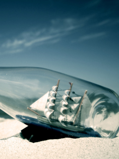 Sfondi Ship In A Bottle 240x320