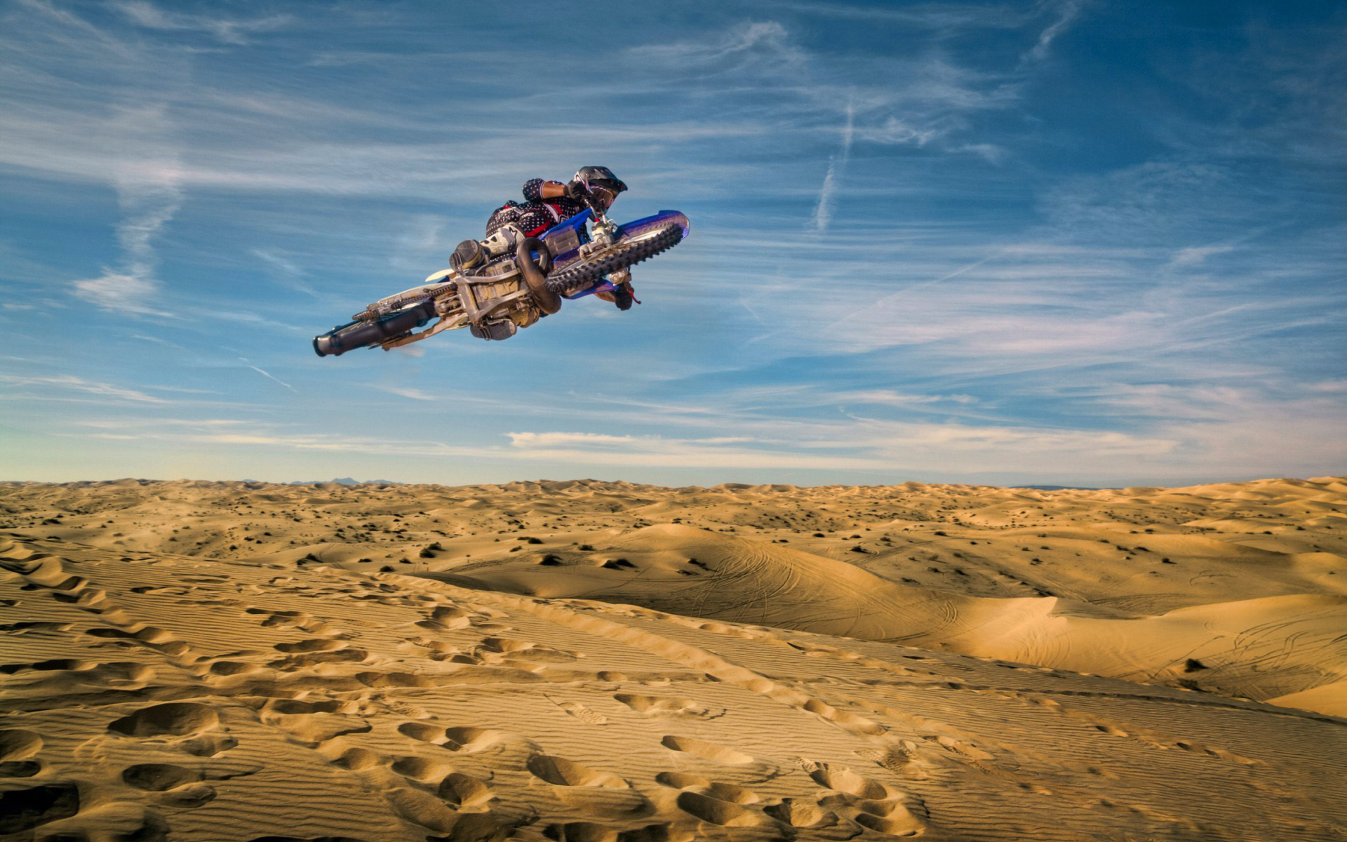 Das Motocross in Desert Wallpaper 1920x1200