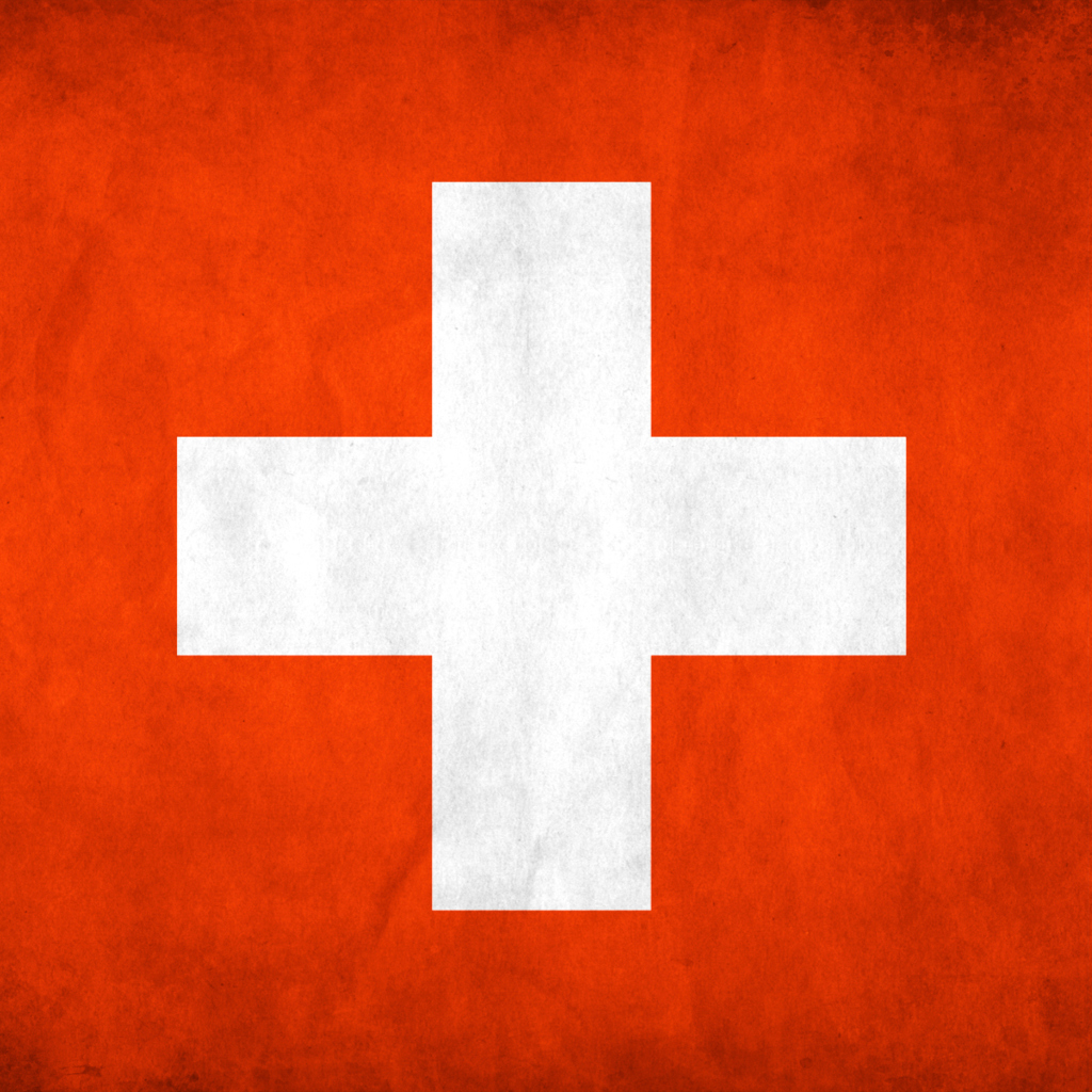 Das Switzerland Grunge Flag Wallpaper 1024x1024