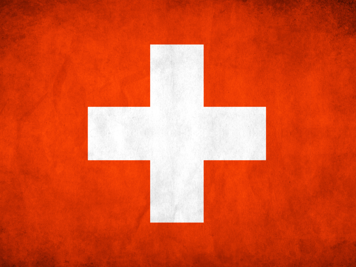 Das Switzerland Grunge Flag Wallpaper 1152x864