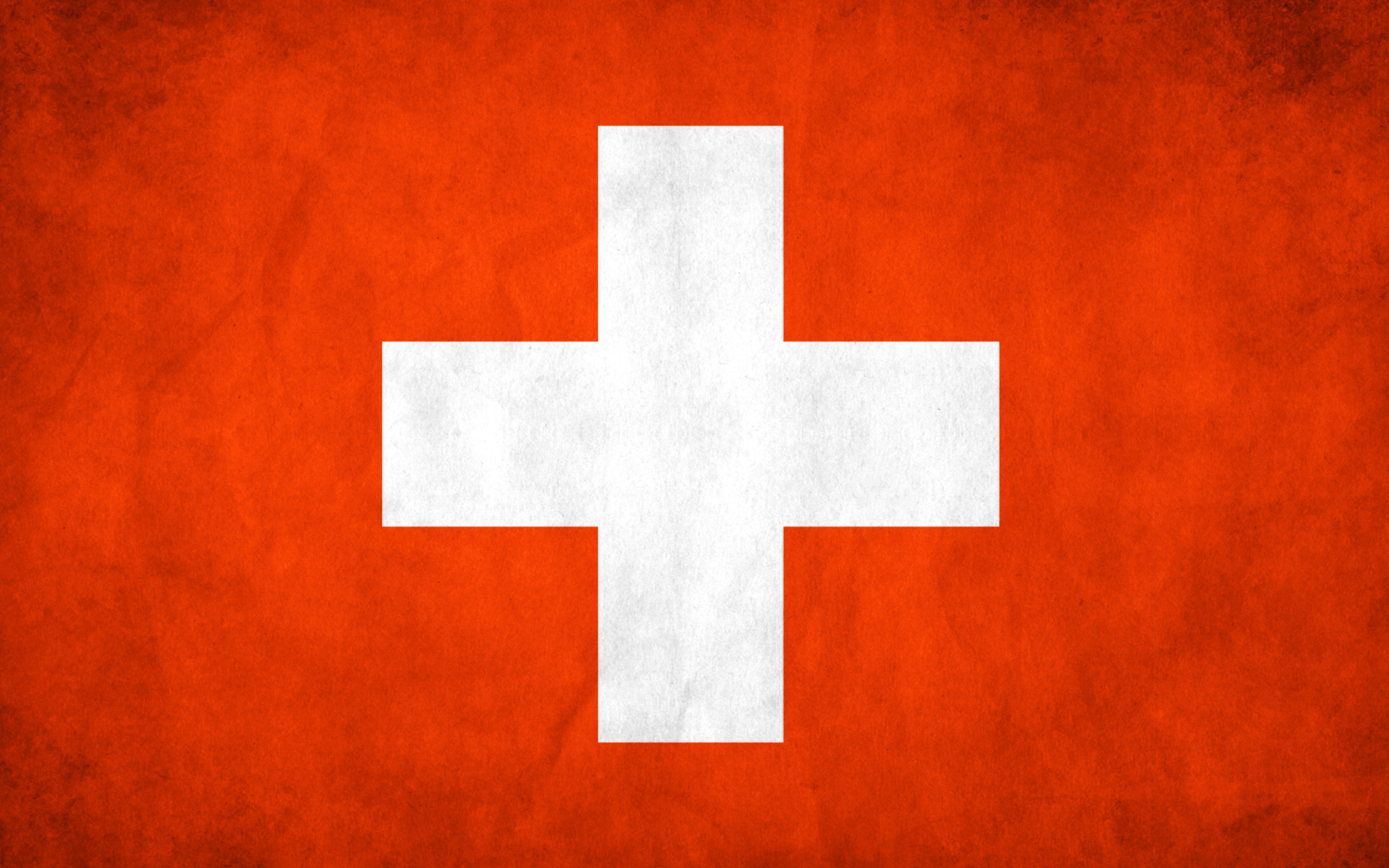 Das Switzerland Grunge Flag Wallpaper 2560x1600