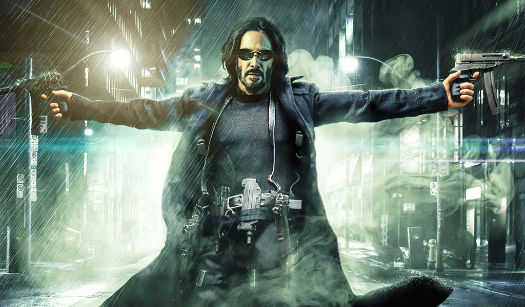 Обои The Matrix Resurrections Neo 1024x600