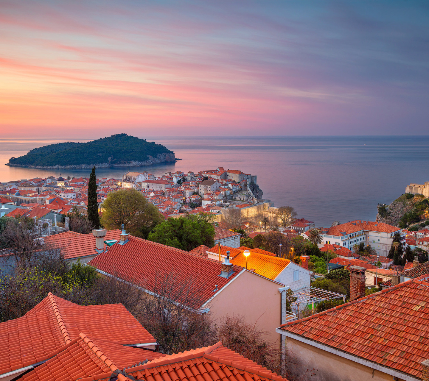 Adriatic Sea and Dubrovnik wallpaper 1440x1280