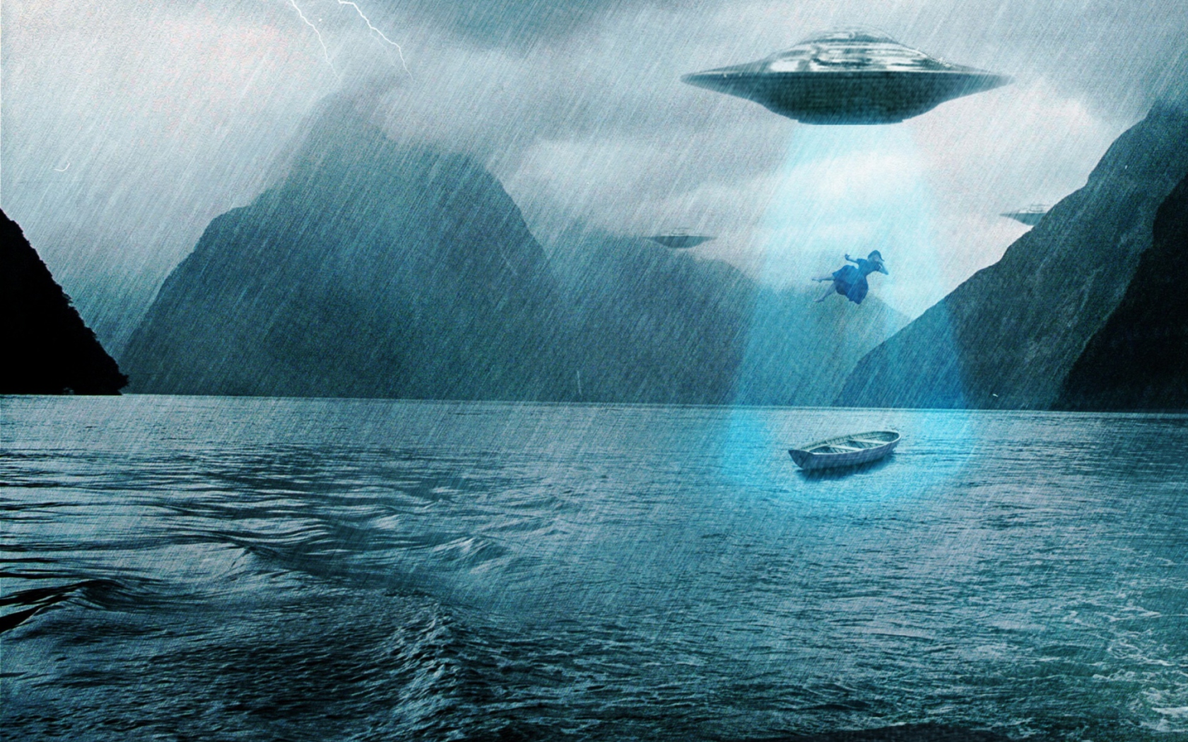 Обои Alien Abduction 1680x1050