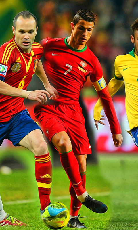 Das World Cup Collage Wallpaper 480x800