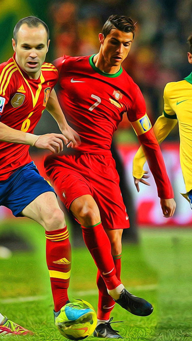 Das World Cup Collage Wallpaper 640x1136