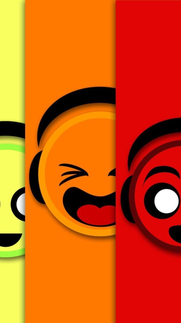 Das Colorful Smiles Wallpaper 360x640