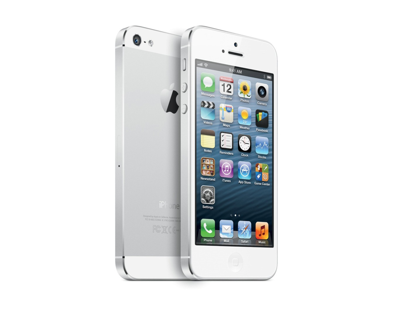 New White iPhone 5 wallpaper 1280x1024